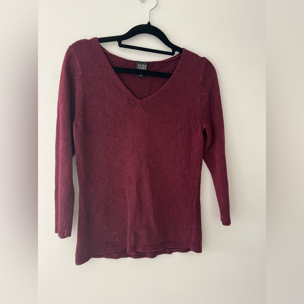 Eileen Fisher v neck sweater